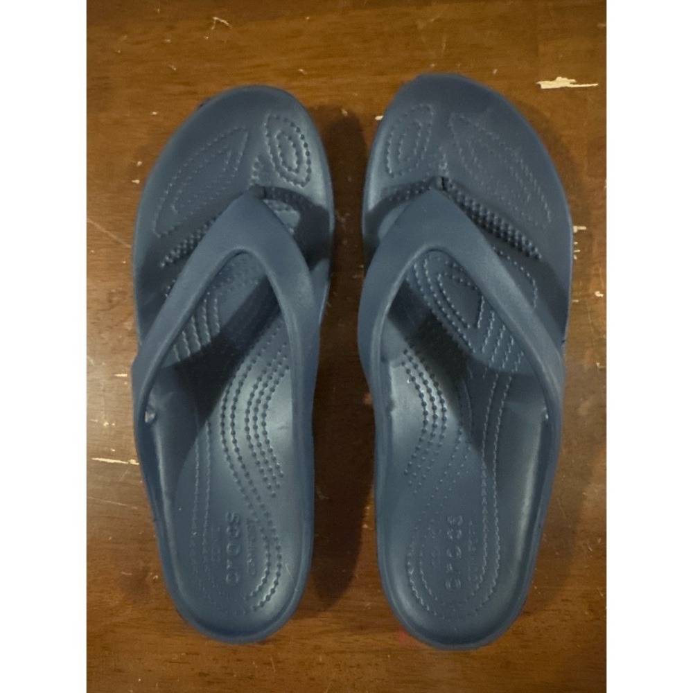 CROCS Navy Blue Flip Flops
